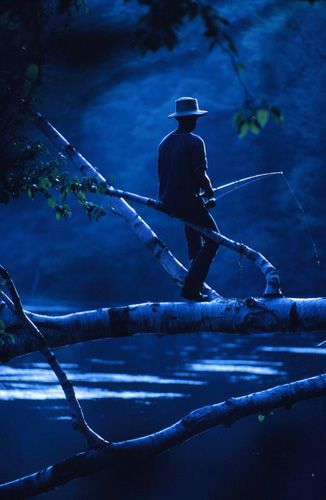 Fishing, Saratoga Springs Print